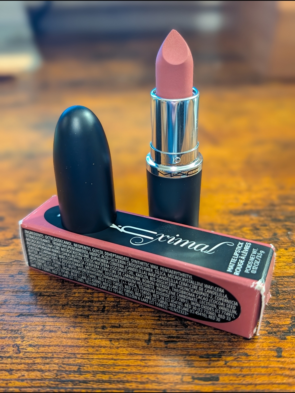 MAC Matte Lipstick 608 Mehr NEW Box Teyana Taylor Pink Nude Full Size 3.5g Tube